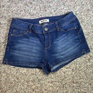 Stretchy Blue Spice Jean Shorts